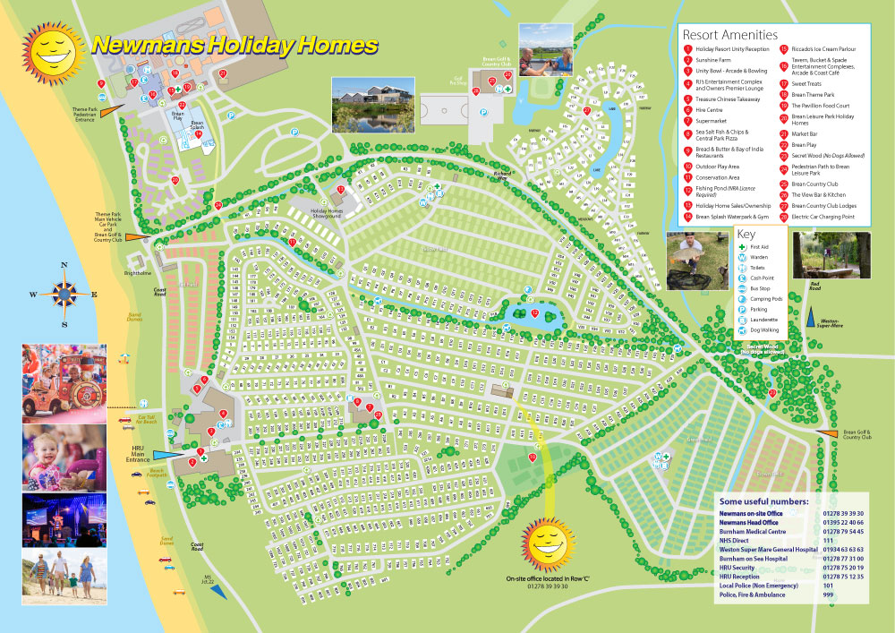 Map of Brean Sands